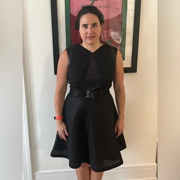 Badgley Mischka | Dresses | Badgley Mischka Black Dress With Bow | Poshmark
